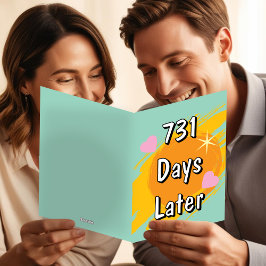 2. Hochzeitstag zwei Tage später Karte