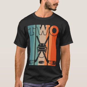 2. Hockey Geburtstag 2 Jahre alt 2 Jahre Jungen Mä T-Shirt
