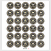 2" Honey Standard Mason Jar Canning Lid mit Daisy Aufkleber (Blatt)