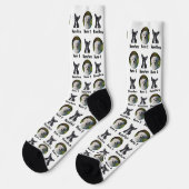 2 Hunde 2 Personalisierte Dog Foto Socken, weiß Socken (Linkes Detail)