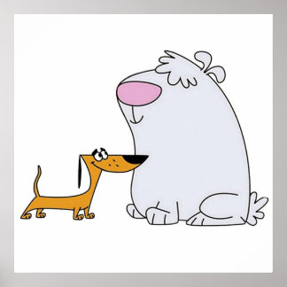 2 Hunde Poster