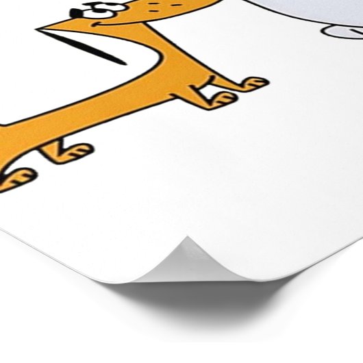 2 Hunde Poster (Ecke)