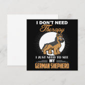 2 I Don't Need Therapy I Just Need To See My Germa Einladung (Vorne/Hinten)