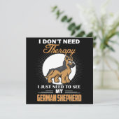 2 I Don't Need Therapy I Just Need To See My Germa Einladung (Stehend Vorderseite)
