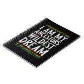 2 Ich bin meine Vorfahren Wildest Dream Black Hist Notizblock (Linke Seite)
