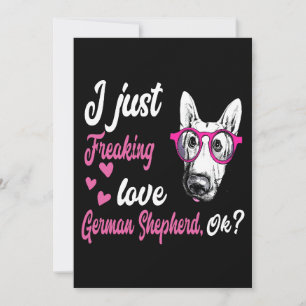 2 Ich liebe deutsche Schäferhunde OK Einladung