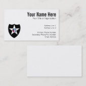 2. Identifikations-Klasse ein Flecken Visitenkarte (Vorne/Hinten)