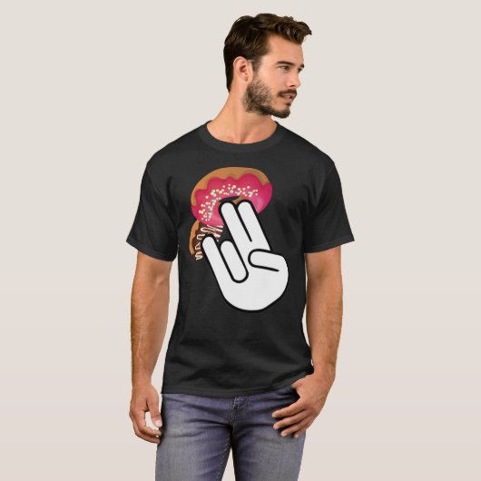 2 Im Rosa 1 im Stink Dirty Donut Funny Gif T-Shirt (Vorne ganz)