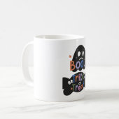 2 in 1 Halloween-Aufkleber Boo und Süßes oder Saur Kaffeetasse (Vorderseite Links)