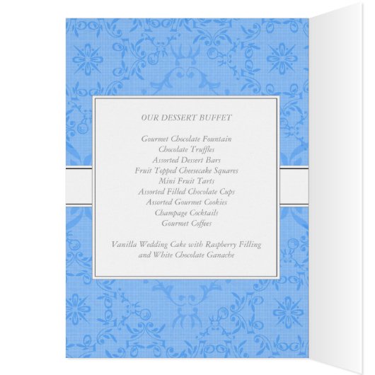 2-in-1-Hochzeitstisch-Tischtafeln und -karten (Innen (Links))