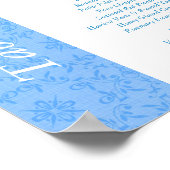 2-in-1 Hochzeittisch-Tische und Menüs Poster (Ecke)