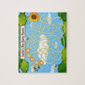 2 in 1, niedliches, farbiges Honigbienen und Biene Puzzle (Vertikal)
