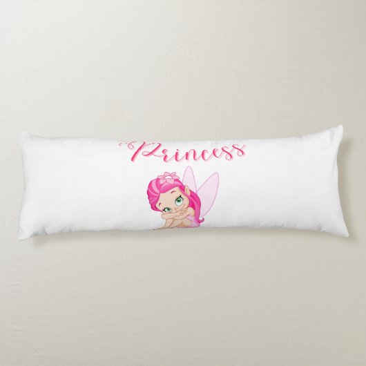 2 in 1 rosa Princess Fairy Body Kissen (Rückseite)