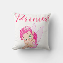 2 in 1 rosa Princess Fairy Throw Kissen