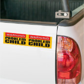 2-in-1-Warnung: Problem Child Autoaufkleber (Auf Lkw)