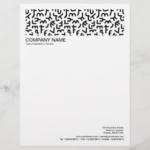 2 in der Überschrift 1/2 Zoll - Kuba Style 02 Briefbogen