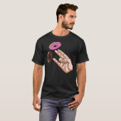 2 In The Pink 1 In the Stink Dirty Donut Funny Gif T-Shirt (Vorne ganz)