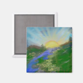 2 Inch Square Magnet inspirierende Schrift (Vorderseite/Rückseite)