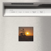 2 Inch Square Magnet mit schönem Sonnenuntergang (In Situ (Geschirrspüler))