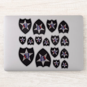 2. Inf-Infanteriedivision-indische Hauptkontur Aufkleber