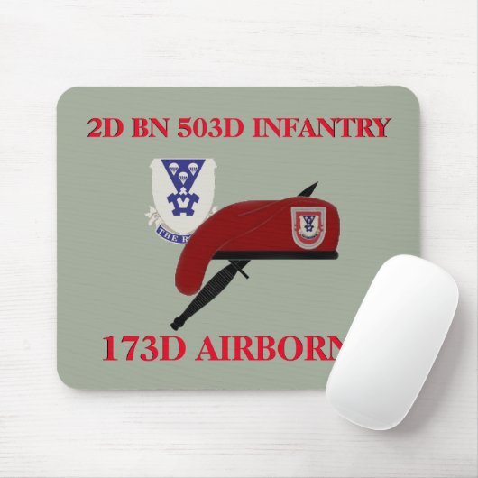 2. INFANTERIE 173. IM FLUGZEUG MOUSEPAD DER (Mit Mouse)