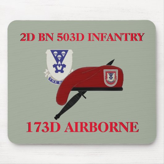 2. INFANTERIE 173. IM FLUGZEUG MOUSEPAD DER (Vorne)