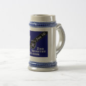 2. Infanterie-Abteilung Gift Stein Bierglas (VorderseiteRechts)