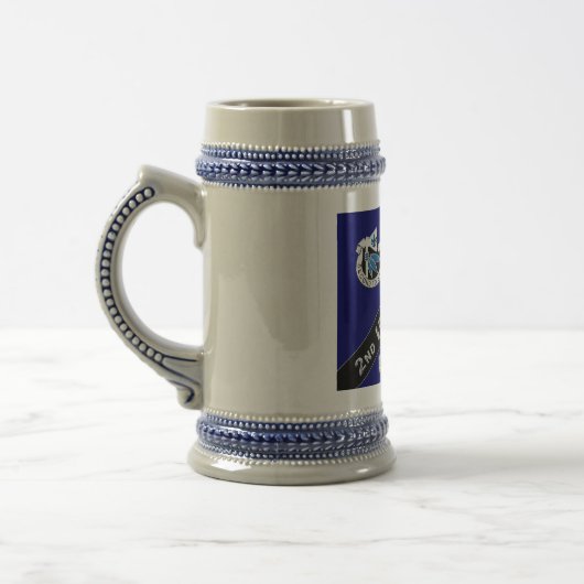 2. Infanterie-Abteilung Gift Stein Bierglas (Links)