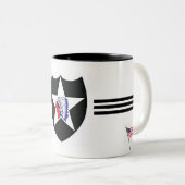 2. Infanterie Div. - Armee Zweifarbige Tasse (VorderseiteRechts)