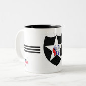 2. Infanterie Div. - Armee Zweifarbige Tasse (Vorderseite Links)
