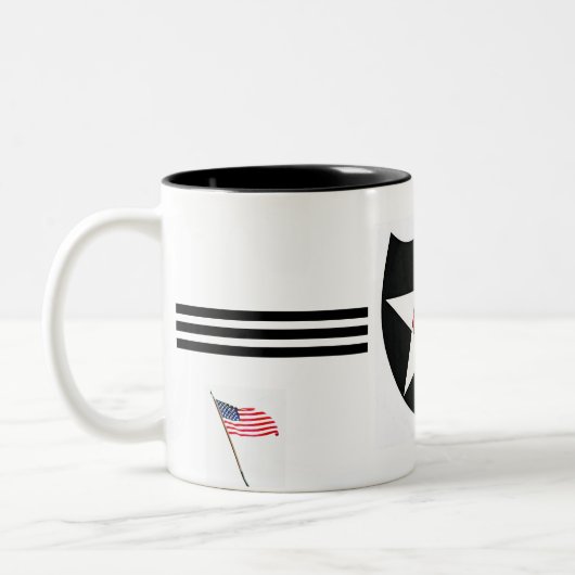 2. Infanterie Div. - Armee Zweifarbige Tasse (Links)