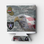 2. Infanterie Div Irak Combat Veteran Dosenkühler (Rückseite)