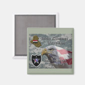 2. Infanterie Div Irak Combat Veteran Magnet (Vorderseite/Rückseite)
