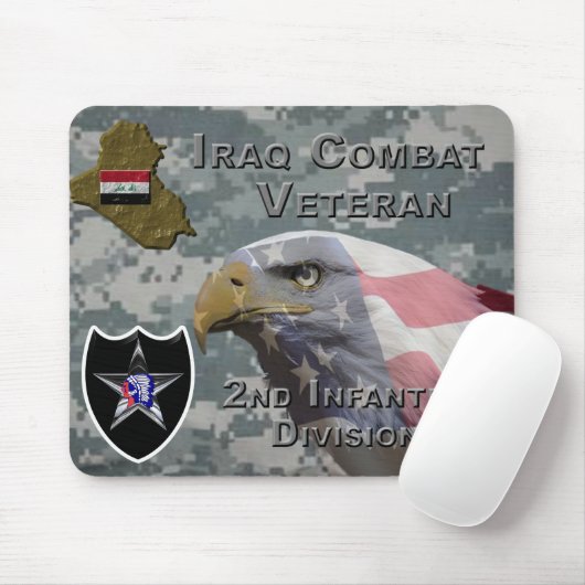 2. Infanterie Div Irak Combat Veteran Mousepad (Mit Mouse)