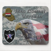 2. Infanterie Div Irak Combat Veteran Mousepad (Vorne)
