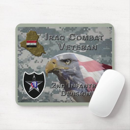 2. Infanterie Div Irak Combat Veteran Mousepad (Mit Mouse)