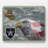 2. Infanterie Div Irak Combat Veteran Mousepad (Vorne)