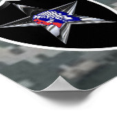 2. Infanterie Div Irak Combat Veteran Poster (Ecke)