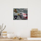 2. Infanterie Div Irak Combat Veteran Poster (Küche)