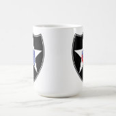 2. Infanterie Division Patch United Staaten Kaffeetasse (Mittel)