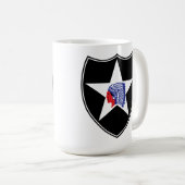 2. Infanterie Division Patch United Staaten Kaffeetasse (VorderseiteRechts)