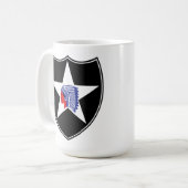 2. Infanterie Division Patch United Staaten Kaffeetasse (Vorderseite Links)