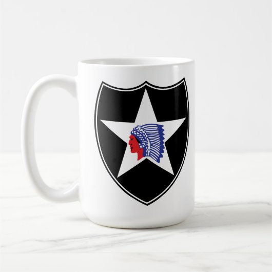 2. Infanterie Division Patch United Staaten Kaffeetasse (Links)