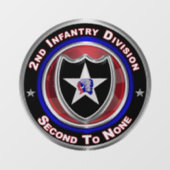 2. Infanterieabteilung  Fensteraufkleber (Blatt)