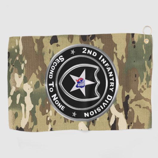 2. Infanterieabteilung  Golfhandtuch (Horizontal)