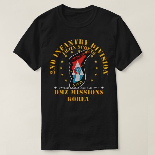 2. Infanterieabteilung ImJin Scout DMZ Missionen T-Shirt (Design vorne)