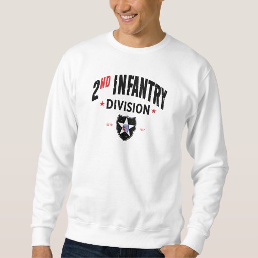 2. Infanterieabteilung "Indianhead" Not leidend Sweatshirt (Vorderseite)