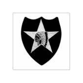2. Infanterieabteilung Indianhead Veterans Veteran Gummistempel (Prägung)