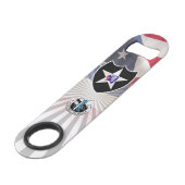 2. Infanterieabteilung "Indianhead with Flag" Speed Flaschenöffner (Vorderseite Schrägansicht)