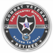 2. Infanterieabteilung: müde Aufkleber (Vorderseite)